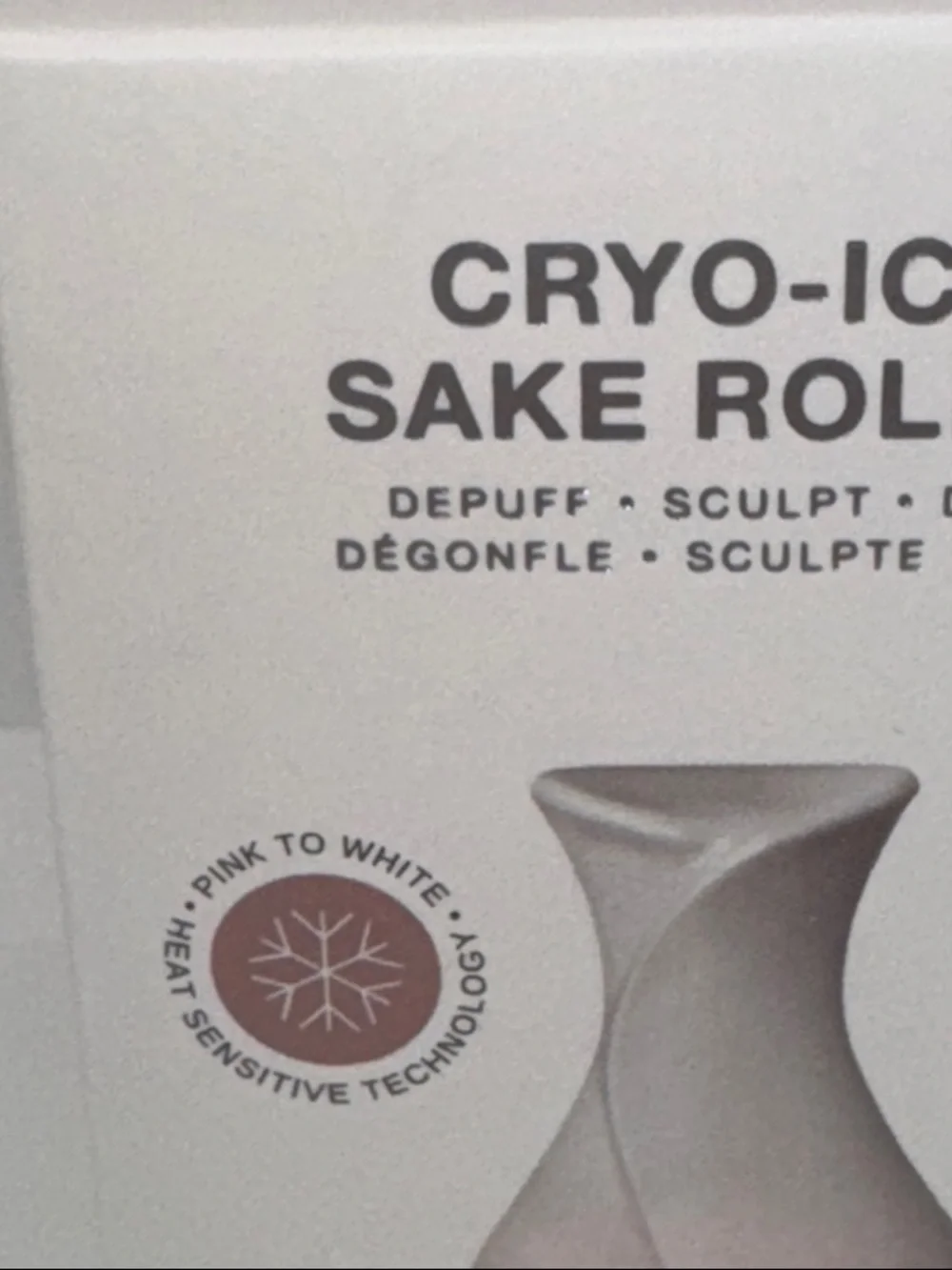 NEW SKIN INC Cryo-Ice Facial Roller Pink to White Depuff Sculpt Detox Skin